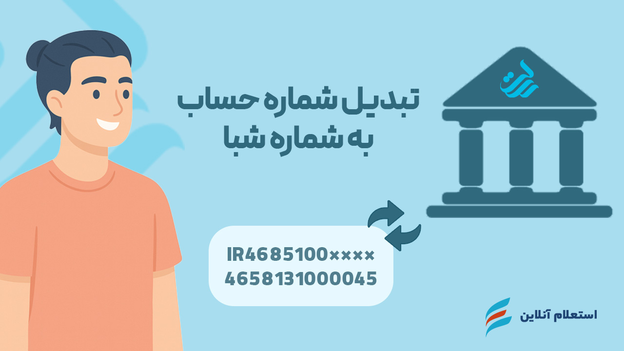 تبدیل شماره شبا به حساب بانک رسالت